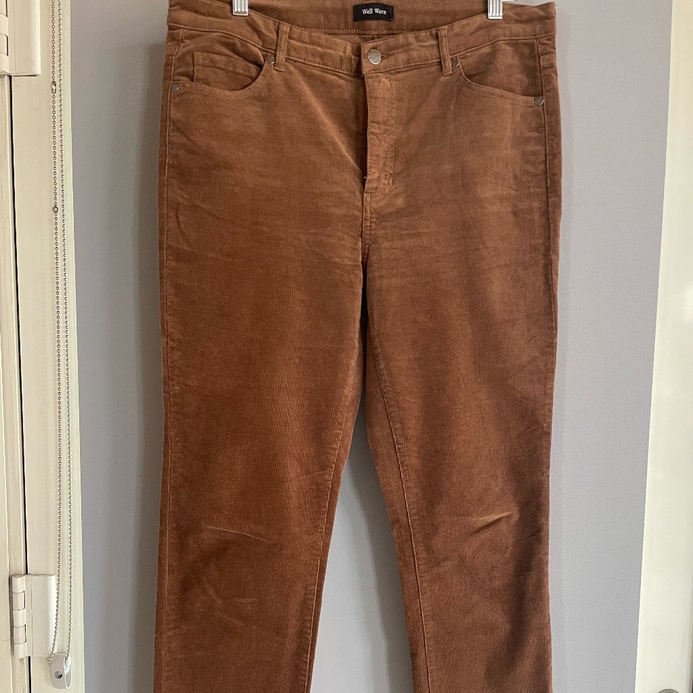 Well Worn Corduroy Pants - Size 12 - Brown